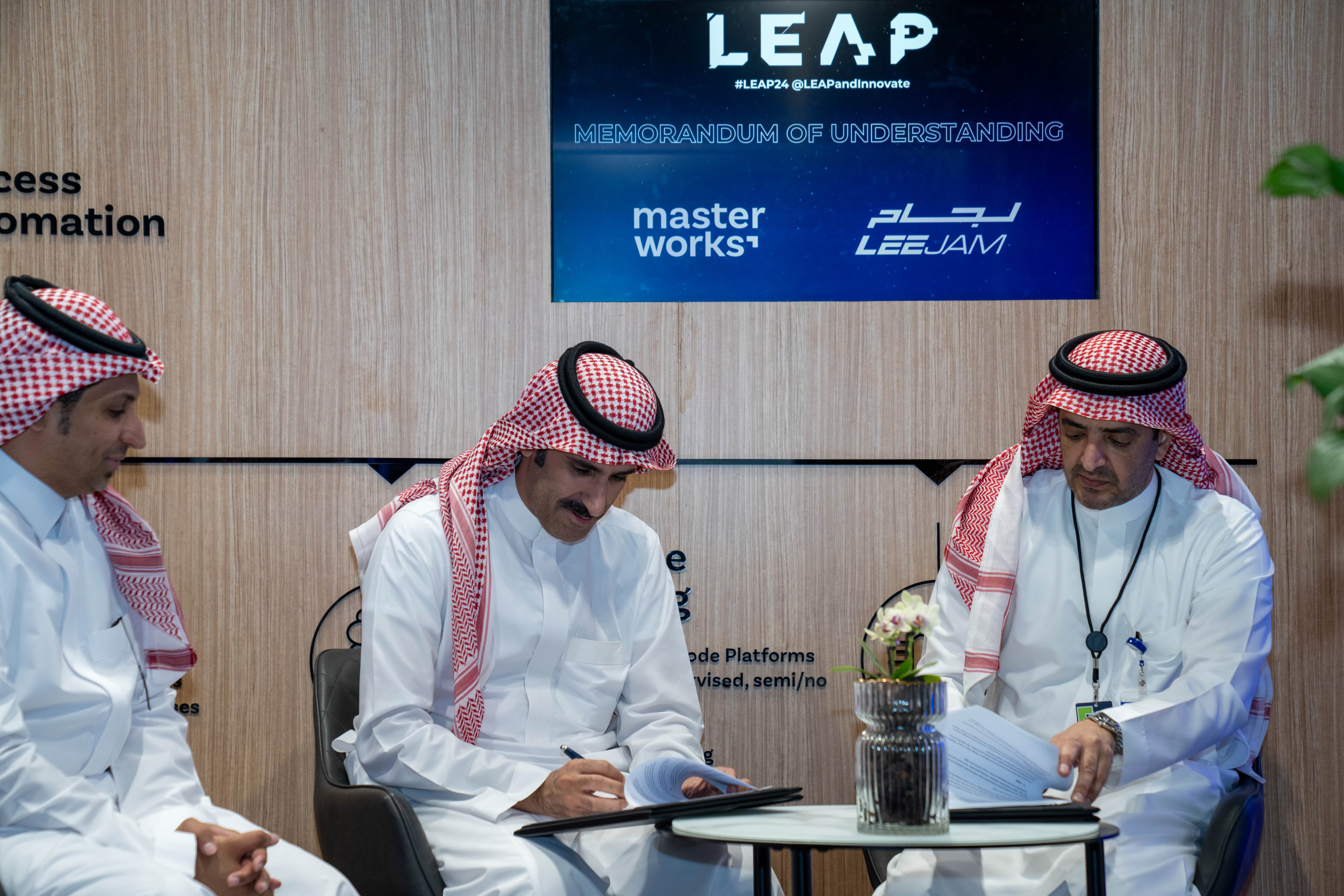 Signature of a Contract for the Utilization of AI Technologies to Enhance Digital Services and Improve Customer Experience at Leejam Sports company with Master Works
